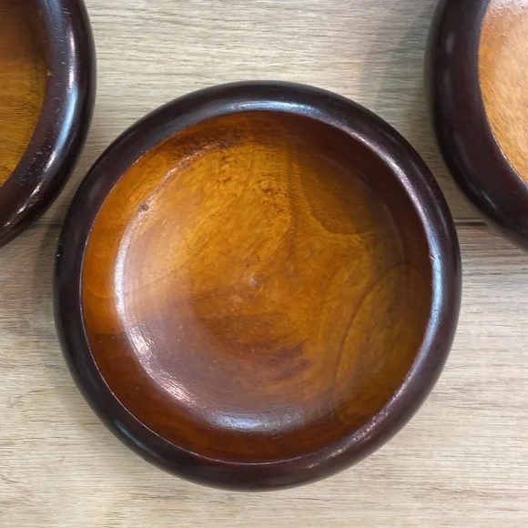 6 Handmade Wooden Salad‎ Bowls - Picture 8 of 11